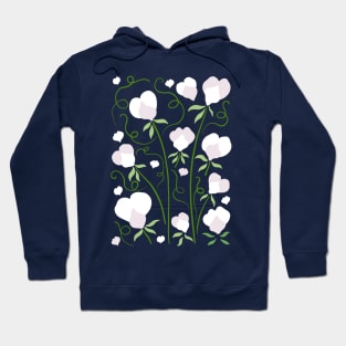 Sweet Pea Flowers Hoodie